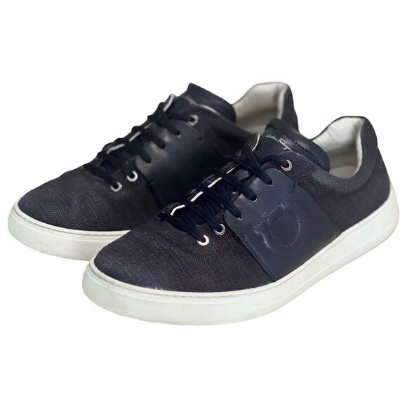 Salvatore Ferragamo Other - Salvatore Ferragamo Men's Blue Sneakers Size 12M Casual Lace-Up